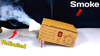 How To Make electric Fog Machine || Cardboard Smoke Machine With Dc Motor || Samar Experiment