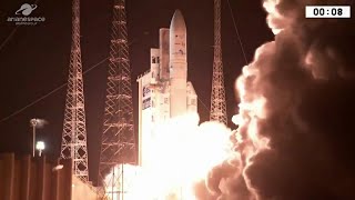 Ariane 5 rocket deploys satellites for Intelsat 37e and BSAT 4a