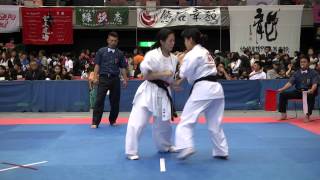 【JFKO】第2回全日本フルコンタクト空手道選手権大会　女子軽重量級　準々決勝