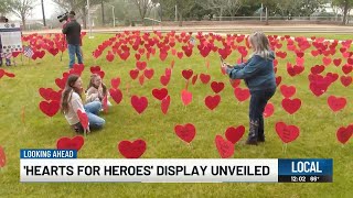 ‘Hearts for Heroes’ tribute honoring veterans unveiled in EBR Parish