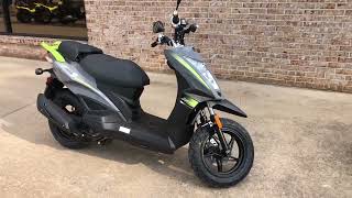 2022 KYMCO Super 8 150X Scooter Walk Around - Green \u0026 Silver- 610-965-9865