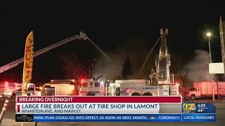 KCFD battles massive blaze for several hours in Lamont