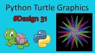 python turtle graphics tutorial || #design31 || Python graphics