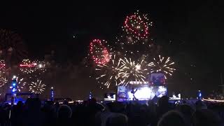 New year’s eve fireworks in Montreal