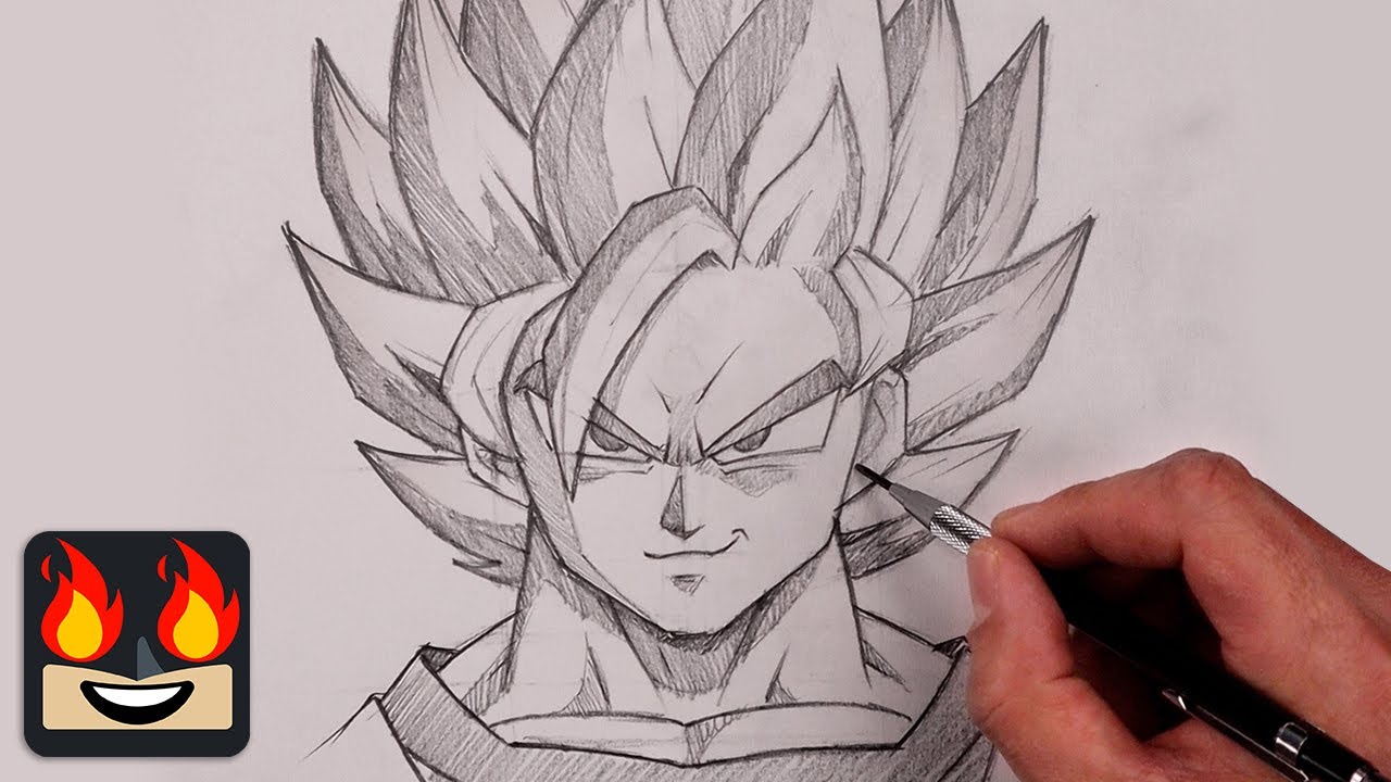 Super Saiyan Anime Sketch How To Draw Goku Super Saiyan 3 Dragon