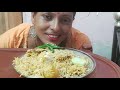 Asmr eating Chicken Biryani With Salad || Mukbang || Popi Eater