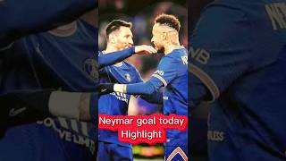 Neymar goal Today Highlight | king Messi | PSG vs Reims highlight | Messi and Neymar #shorts