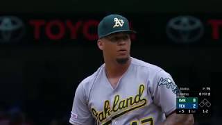 Frankie Montas 2019 All Strike outs highlights | Oakland Athletics