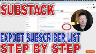 ✅ How To Download Export Email Subscriber List From Substack 🔴