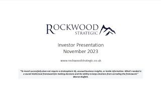 ROCKWOOD STRATEGIC PLC - Post Interim Results Update