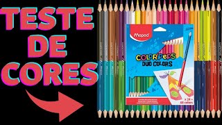 Será que valeu a pena?🤔 Maped Color Peps Duo 24 cores #maped #colorir #lapisdecor