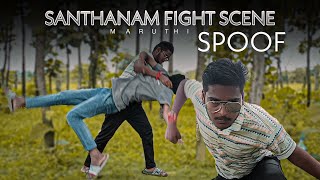#vikram Interval Santhanam Fight Scene Spoof | vikram interval fight scene||Santhanam interval fight