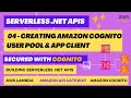 04 - Creating Amazon Cognito User Pool & App Client | Serverless .NET API | AWS Lambda | API Gateway