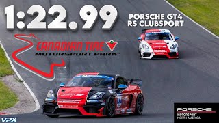 NEW LAP RECORD: 2024 Porsche 718 GT4 RS Clubsport | Canadian Tire Motorsports Park