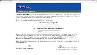 MyPay: Request Temporary Password