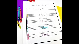 Name Practice (Editable) for Kindergarten, Pre-K