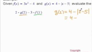 Evaluating a Function, Functional Expression