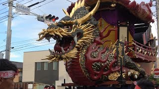 唐津くんち　2018　御旅所神幸　坊主町郵便局角