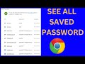 How to See and View Saved Passwords on Google Chrome Laptop | Show all saved Passwords on Chrome