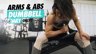 FULL BREAKDOWN | ARMS AND ABS WORKOUT DUMBBELL ONLY | #DLBDAILY