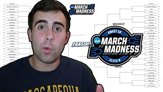 FILLING OUT MY MARCH MADNESS BRACKET