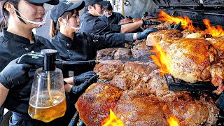 Perfect! The World's Best Texas BBQ Masters on an Amazing Scale / Korean street food