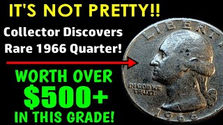 UGLY TREASURE! - Collector Discovers RARE 1966 Washington Quarter In Bank Rolls!