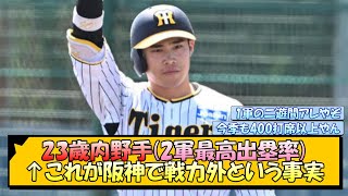 23歳内野手(2軍最高出塁率)←これが阪神で戦力外という事実【なんJ/2ch/5ch/ネット 反応 まとめ/阪神タイガース/岡田監督/遠藤成】