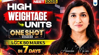 High Weightage Units | Lock 80 Marks in 7 Days | One Shot Series | NEET 2025 | Akansha Karnwal