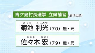 村長選に2人が立候補元村長同士が一騎打ち