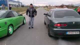 Strumica Drag Race 26.10.2014...Opel Calibra vs Alfa Romeo 156