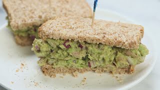 HOW TO MAKE AVOCADO TUNA SANDWICH #tuna #avocado #avocadosandwich