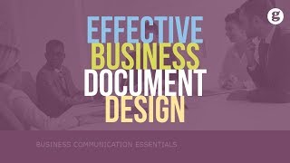 Effective Business Document Design