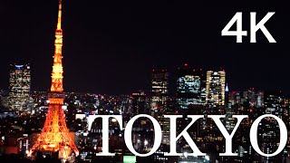 東京夜景「世界貿易センタービル シーサイドトップ展望台から眺める東京の夜」/ Tokyo night view from the World Trade Center Building 【4K】