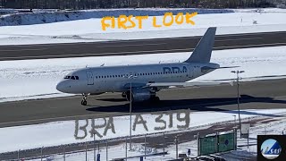 Braathens Regional Airlines A319 Visit At Stockholm Bromma Airport., And First Look