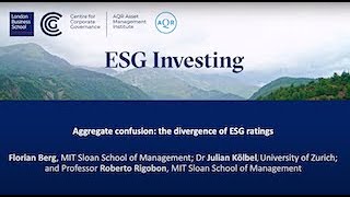 ESG Investing Session two - Anna Pavlova \u0026 three academics from MIT \u0026 Zurich