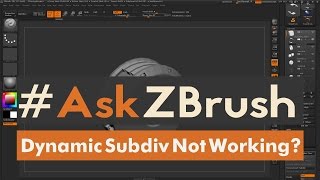 #AskZBrush: “I have Dynamic Subdivision active but it isn't effecting my model. What should I do?”