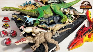 125 DINOSAURS COLOSSAL BOX Jurassic World vs Jurassic Park T-Rex Spinosaurus Scorpios Rex Raptor