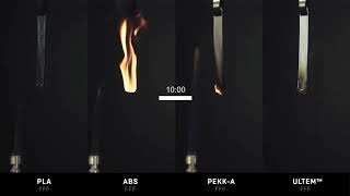 Flammability test | PLA, ABS, PEKK and ULTEM™