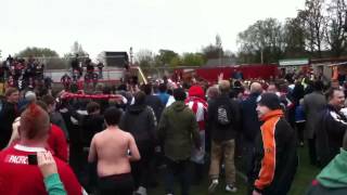 Pitch invasion at Accrington Stanley