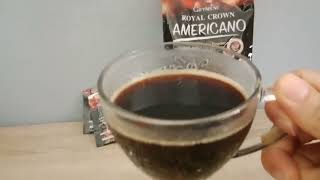 Americano coffee กาแฟ อเมริกาโน่ กิฟฟารีน หอมเข้มมาก#aor99 #giffarine #กิฟฟารีน #กาแฟ