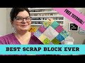 Scrap Fabric Quilt Block || Make a Scrappy Block!