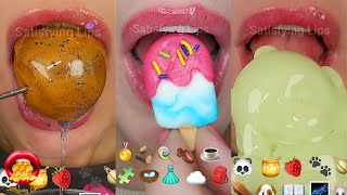 EMOJI CHALLENGE SOFT FONDANT Sugar Craft ASMR Mouth Sounds Mukbang 먹방