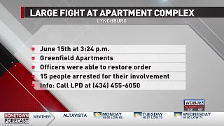 15 Arrested For Brawl At An Apartment Complex In Lynchburg