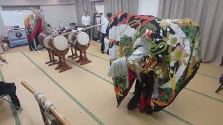 【山階北山獅子組】第四十回四箇地区文化祭　打合せはたうち