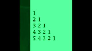 Number pattern pattern in java. important question for java interview