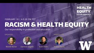 Health Equity Lecture Series: Racism & Health Equity