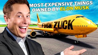 Top 10 Most Expensive Things Owned By Elon Musk🚀💰👑