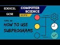 84. EDEXCEL GCSE (1CP2) How to use pre-existing and user-devised subprograms