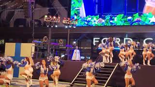 Dallas Cowboys Cheerleaders Christmas Extravaganza 12/21/24 field view